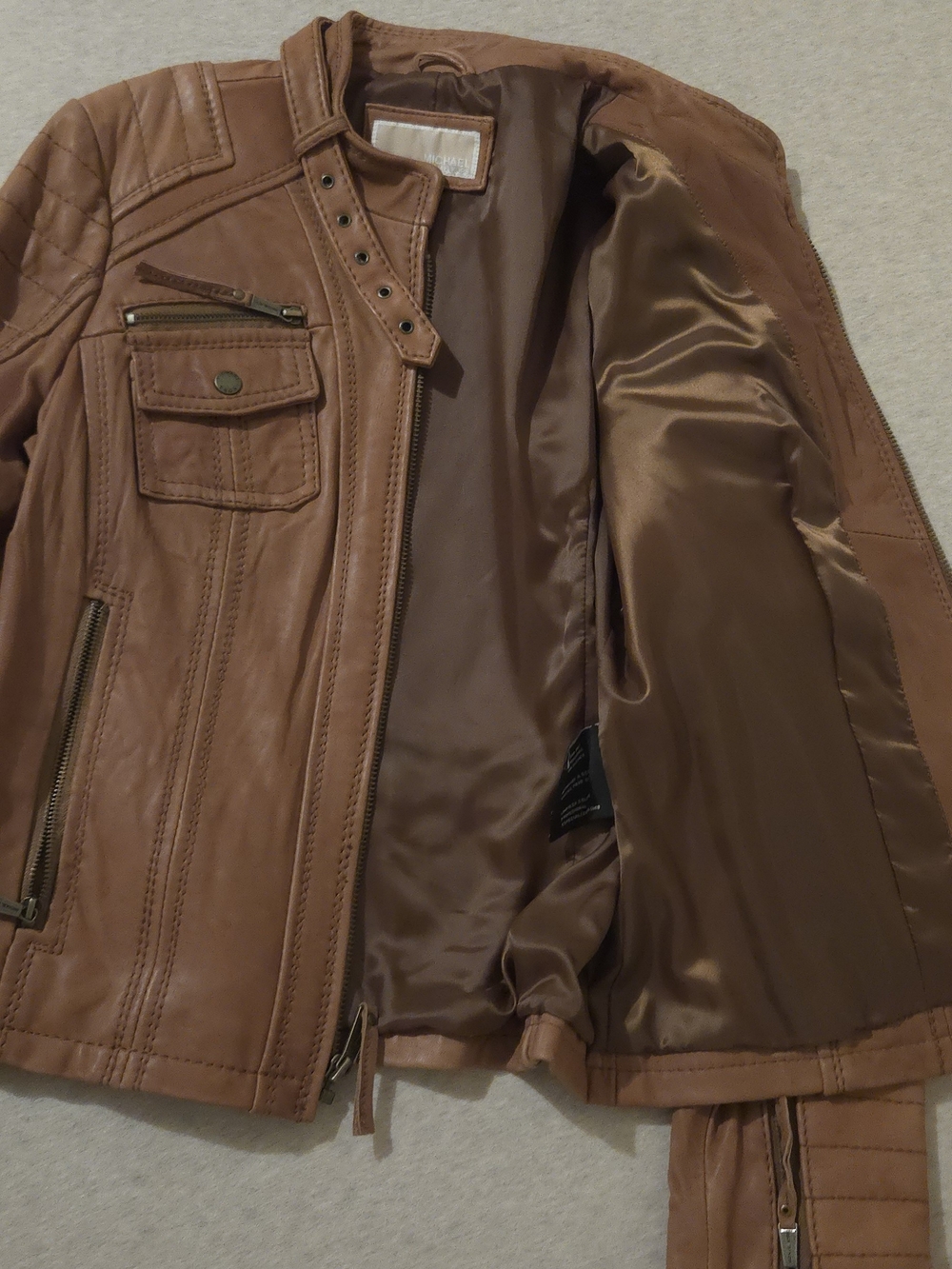 Michael Kors Leather Jacket - Picture 4 of 13